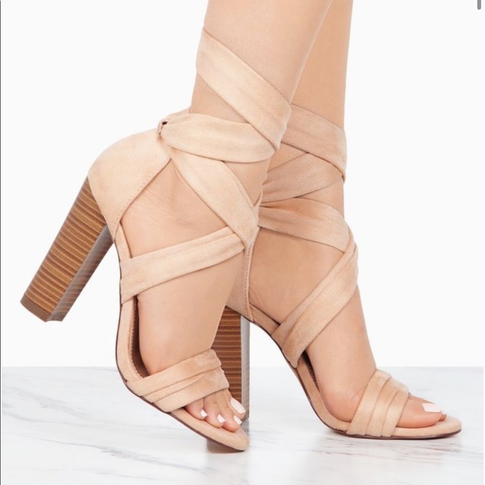 Wild & Out Nude Heel Miss Lola Shoetique